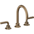 California Faucets Descanso 1.2 GPM Widespread Bathroom Faucet with 1-1/4" Completely Finished ZeroDrain and Lever Handles Antique Brass Flat