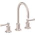 California Faucets Miramar 1.2 GPM Widespread Bathroom Faucet - Includes 2-1/4" ZeroDrain Satin Nickel