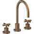 California Faucets Tiburon 1.2 GPM Widespread Bathroom Faucet Antique Brass Flat