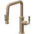 California Faucets Descanso Kitchen 1.8 GPM Single Hole Pre-Rinse Pull Down Kitchen Faucet - Includes Escutcheon Antique Brass Flat