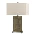 Cal Lighting Tavros Single Light 27" Tall Buffet Table Lamp Argent