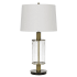 Cal Lighting Morrilton 31" Tall Buffet Table Lamp Glass