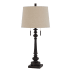 Cal Lighting Torrington 2 Light 32" Tall Buffet Table Lamp Rustic Iron