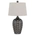 Cal Lighting Dresano 25" Tall Vase Table Lamp Metallic Silver