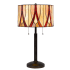Cal Lighting Tiffany 2 Light 24" Tall Tiffany Table Lamp Antique Bronze