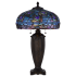 Cal Lighting Tiffany 2 Light 26" Tall Tiffany Table Lamp Dark Bronze