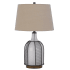 Cal Lighting Morgan 2 Light 28" Tall Accent Table Lamp Frost / Black