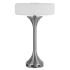 Cal Lighting Espoo 3 Light 22" Tall Buffet Table Lamp with Frosted Glass Shade Brushed Steel