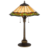 Cal Lighting Armscroft 2 Light 26" Tall Tiffany Table Lamp Bronze