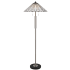 Cal Lighting Muirfield 2 Light 61" Tall Tiffany, Torchiere Floor Lamp Bronze