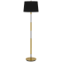 Cal Lighting Ciudad 60" Tall Torchiere Floor Lamp Antique Brass / Silver Gray