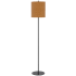 Cal Lighting Pole 63" Tall Torchiere Floor Lamp Black
