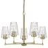 Cal Lighting Crestwood 5 Light 30" Wide Chandelier Antique Brass