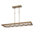 Cal Lighting Kelso 45" Wide LED Linear Chandelier Antique Brass
