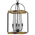 Cal Lighting Ripon 4 Light 16" Wide Taper Candle Style Chandelier Black