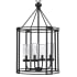 Cal Lighting Luton 4 Light 16" Wide Taper Candle Style Chandelier Black