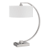 Cal Lighting Belfort 26" Tall Arc Desk Lamp Brushed Steel