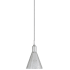 Cal Lighting 1 Light Uni-Pack Pendant with Shade Brushed Steel