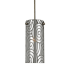 Cal Lighting 1 Light Uni-Pack Full Sized Pendant with Grey Shade Brushed Steel