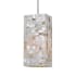 Cal Lighting 1 Light Uni-Pack Mini Pendant with Multi Colored Shade Brushed Steel