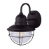 Canarm Lohan Single Light 12-19/32" High Outdoor Wall Sconce Black