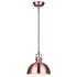 Canarm Polo Single Light 9" Wide Mini Pendant Bronze