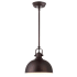 Canarm Polo Single Light 9" Wide Mini Pendant Oil Rubbed Bronze