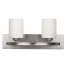 Canarm Hampton 2 Light 18" Wide Bathroom Vanity Light Brushed Pewter