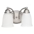 Capital Lighting 2 Light 7" Tall Bathroom Vanity Light Matte Nickel