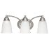 Capital Lighting 3 Light 18" Wide Bathroom Vanity Light Matte Nickel
