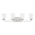 Capital Lighting Braylon 4 Light 31" Wide Bathroom Vanity Light Brushed Nickel