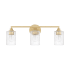 Capital Lighting 3 Light 9" Tall Bathroom Vanity Light Capital Gold