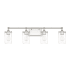 Capital Lighting Camden 4 Light 33" Wide Bathroom Vanity Light Polished Nickel