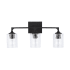 Capital Lighting Clint 3 Light 23" Wide Bathroom Vanity Light Black Iron