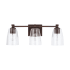 Capital Lighting Myles 3 Light 23" Wide Bathroom Vanity Light Bronze