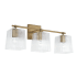 Capital Lighting Lexi 3 Light 23" Wide Bathroom Vanity Light Aged Brass