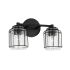 Capital Lighting Harmon 2 Light 15" Wide Bathroom Vanity Light Matte Black