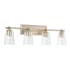 Capital Lighting Breigh 4 Light 32" Wide Bathroom Vanity Light Brushed Champagne
