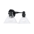 Capital Lighting Greer 2 Light 18" Wide Bathroom Vanity Light Matte Black