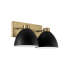 Capital Lighting Ross 2 Light 17" Wide Vanity Light Aged Brass / Black