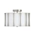 Capital Lighting Bodie 3 Light 15" Wide Semi-Flush Drum Ceiling Fixture Brushed Nickel