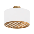 Capital Lighting Soleil 3 Light 17" Wide Semi-Flush Drum Ceiling Fixture Matte Brass