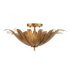 Capital Lighting Eden 3 Light 18" Wide Semi-Flush Bowl Ceiling Fixture Antique Gold