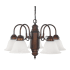 Capital Lighting 5 Light 21" Wide Chandelier Burnished Bronze