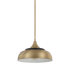 Capital Lighting 15" Wide Pendant Brass and Onyx