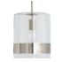 Capital Lighting 12" Tall Mini Pendant with Clear Glass Shade Polished Nickel