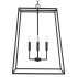 Capital Lighting Clint 4 Light 21" Wide Pendant Black Iron