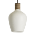Capital Lighting 18-1/2" Tall Pendant with Ceramic Shade Dark Pewter