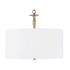 Capital Lighting Abbie 3 Light 19" Wide Pendant Aged Brass