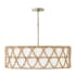Capital Lighting Tulum 4 Light 28" Wide Drum Chandelier Matte Brass
